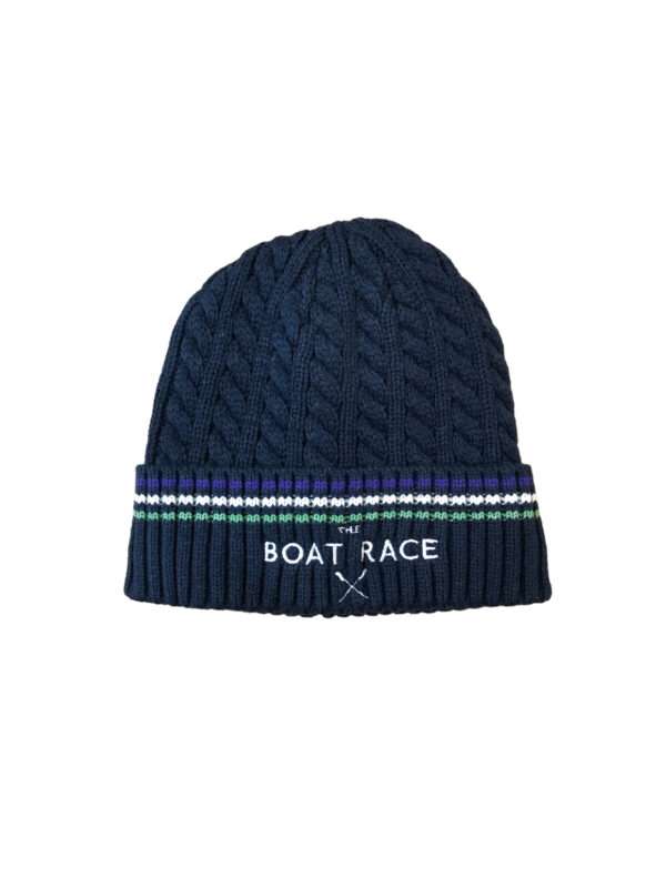 Boat Race Cable Knit Beanie