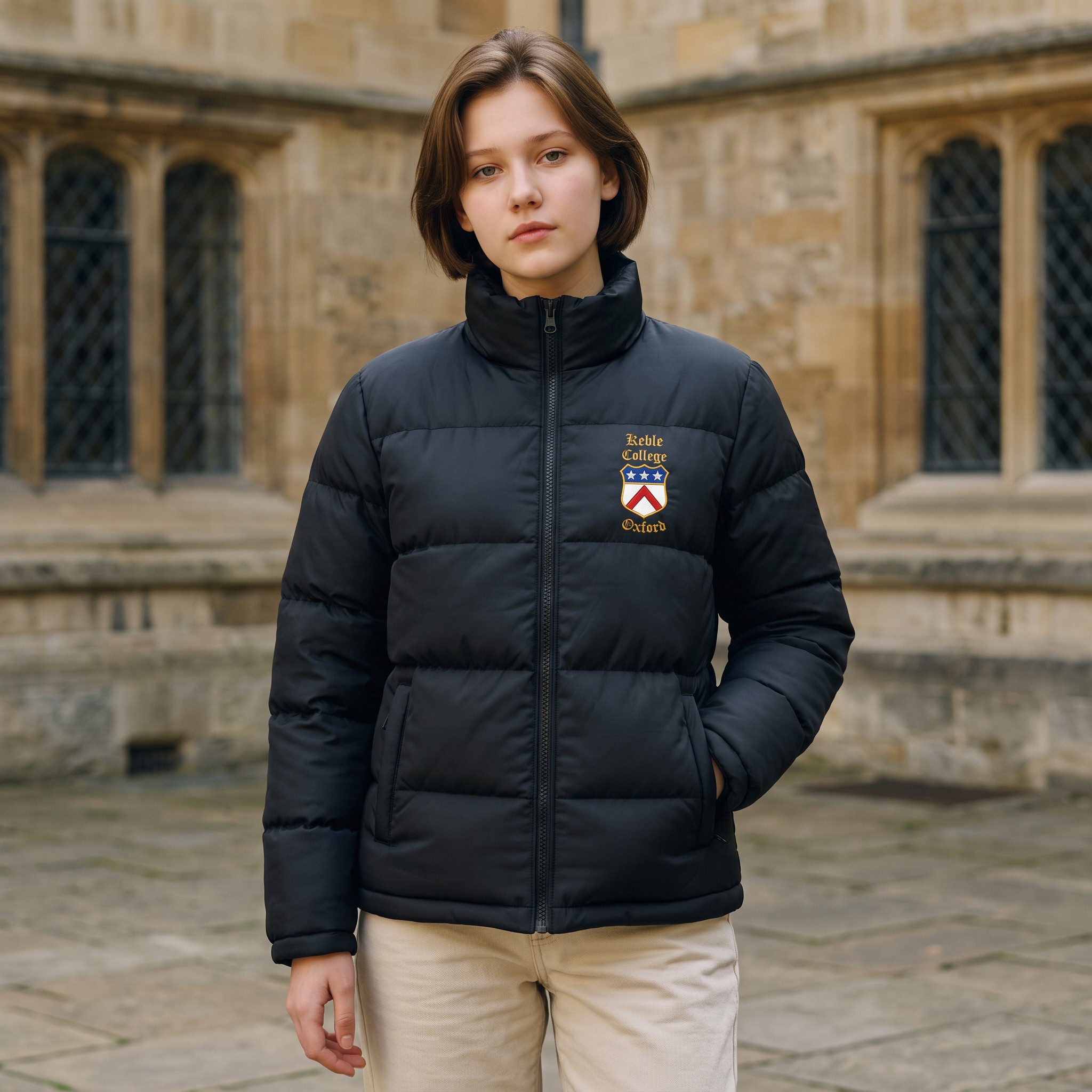 College Ladies Puffer Jacket