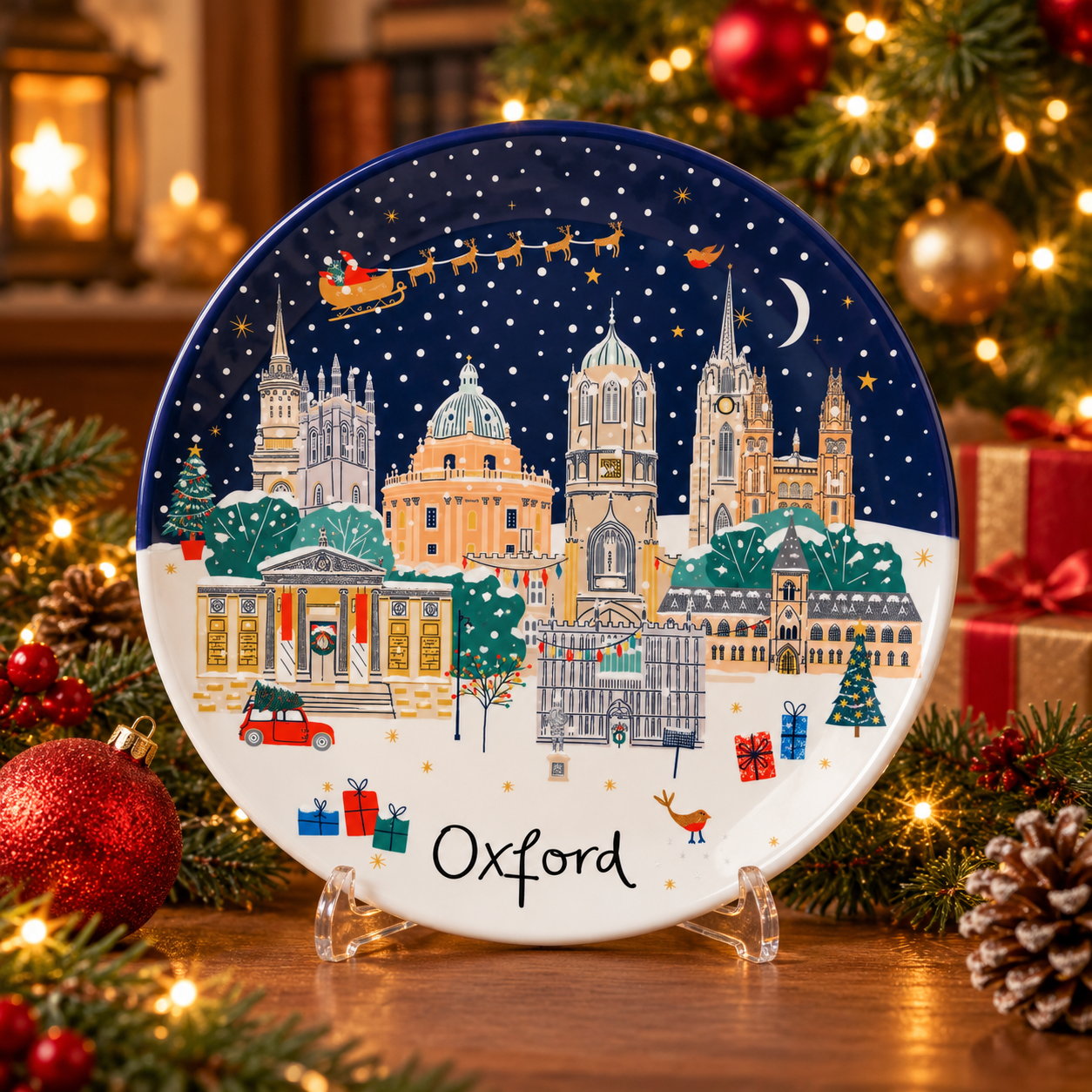 Jessica Hogarth Oxford Winter coaster